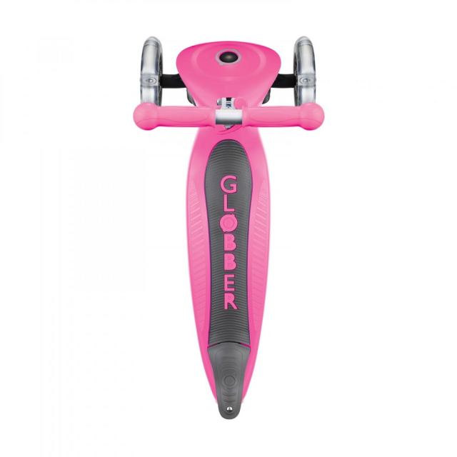 Trotineta evolutiva 4 in 1 pliabila Globber Go-Up Roz cu scaun, maner parinte, ghidon reglabil, greutate admisa 50 kg