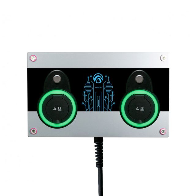 Statie incarcare masini electrice EV-MAG AMP344T2, 2x22 kW, Type 2, trifazat, plug & charge