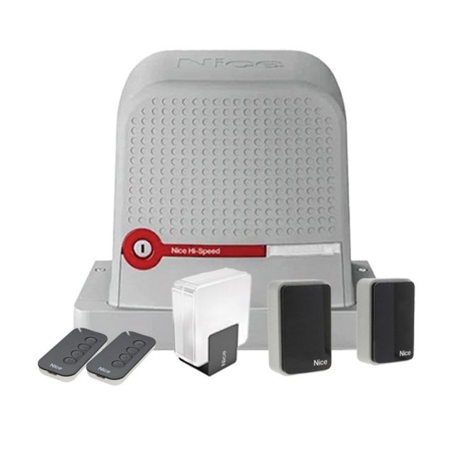 Kit automatizare poarta culisanta Nice Robus RBS600HSBDKCE, 600 Kg, 8 m, WiFi, BlueBus, 230 V