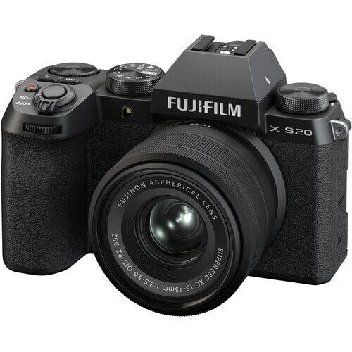 FUJIFILM Aparat foto Mirrorless Fujifilm X-S20, 26.1MP + Obiectiv XC 15-45mm, Negru