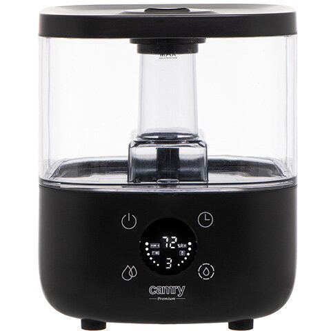 CAMRY Umidificator de aer CAMRY CR 7973 black, ultrasonic, 5L, 23W, Higrometru, Aromaterapie