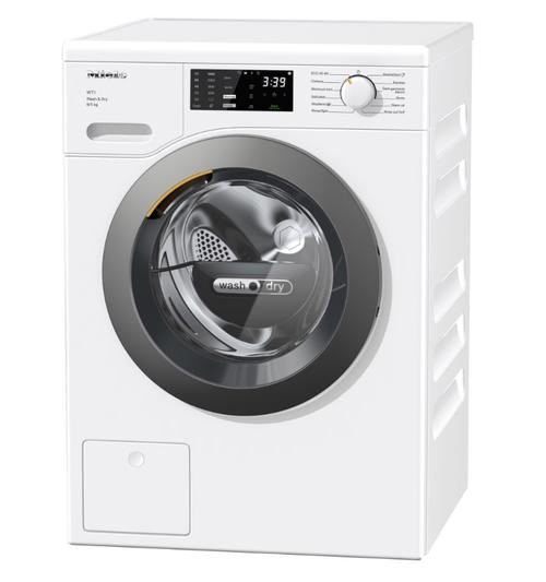 Masina de spalat rufe cu uscator Miele WTD160 WCS, Spalare 8 kg, Uscare 5 kg, 1500 rpm, Clasa A, QuickPower (Alb)