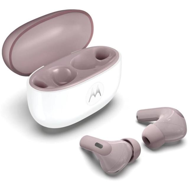 Motorola Casti True Wireless In-Ear Motorola moto buds 2, Bluetooth 6.0, Dynamic ANC, Hi-Res Sound, CrystalTalk AI, Triple Microphone System, In-Ear, PANTONE Alb/Violet