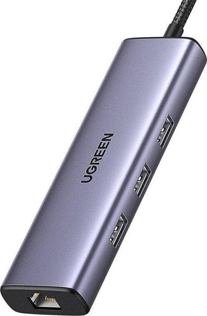Hub USB CM512-15598, 1x RJ-45 1x USB-C PD 1x HDMI + 3x USB-A 3.0 (Argintiu)