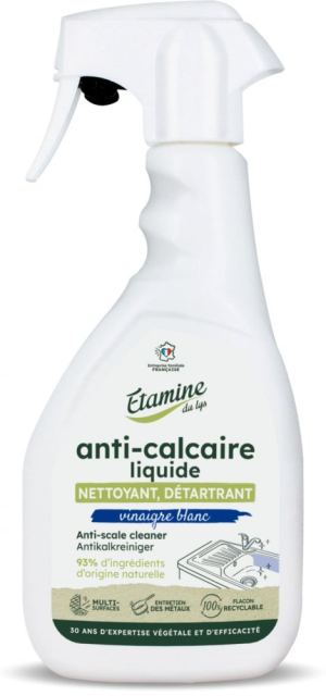 Detergent anticalcar pentru inox, cupru, alama, crom, fara parfum Etamine 500 ml