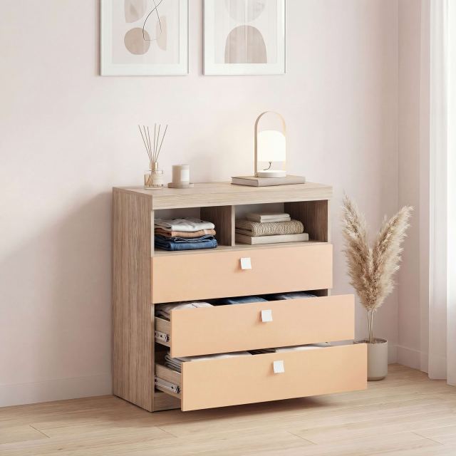 Comoda copii LINEA, 3 sertare