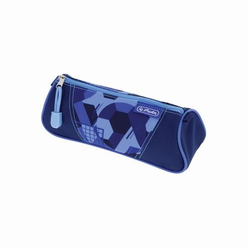 Penar triunghiular Herlitz Blue Goal, 1 compartiment, 21, 5x8x7cm