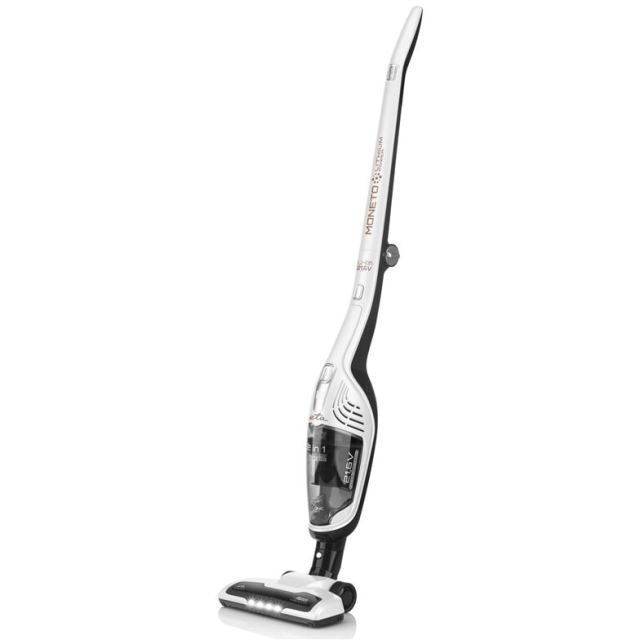 Eta Aspirator vertical 2 in 1 ETA Moneto II 5453 90000, Autonomie 50 minute, Iluminare LED perie, Maner ergonomic, Filtru HEPA, Recipinet 0.55 l Alb