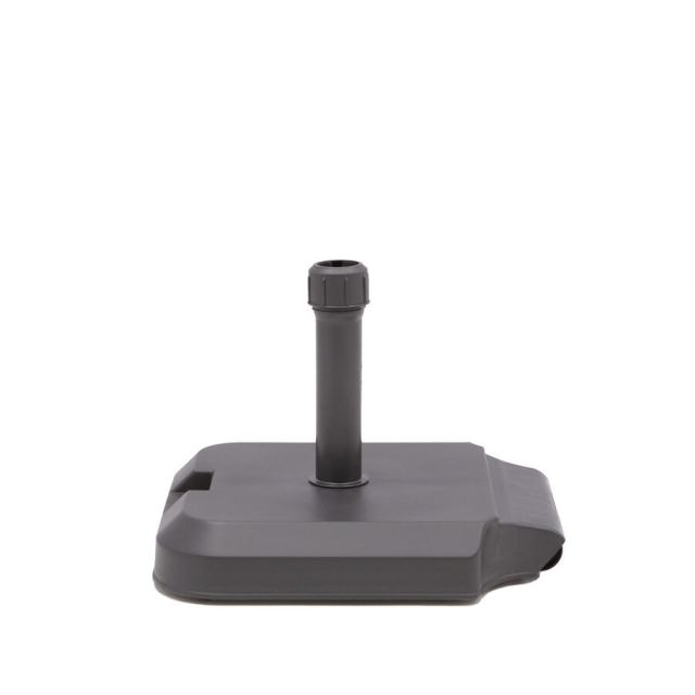 Naterial Suport umbrela terasa, cu roti, beton, 39 kg, 54 x 48.50 cm, H 9 cm, Negru