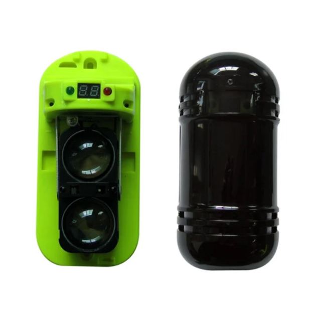Bariera IR cu doua fascicule ABT-60F, display LCD, 60m exterior, 180m interior, 12/24V