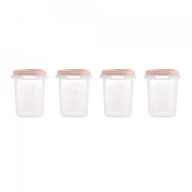 Set 4 recipiente gradate Miniland Terra Blush 250 ml