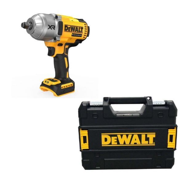 Masina de insurubat cu impact Dewalt DCF900NT, patrat 1/2"", max 1355 Nm, compatibila cu acumulatori 18V XR in valiza de transport