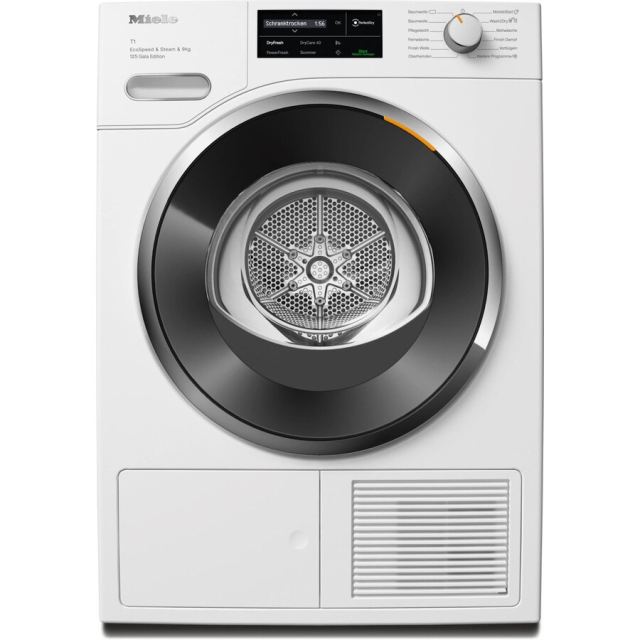 Miele Uscator de rufe, Miele TWL680WP125 Gala Edition, 9Kg 12 programare, alb
