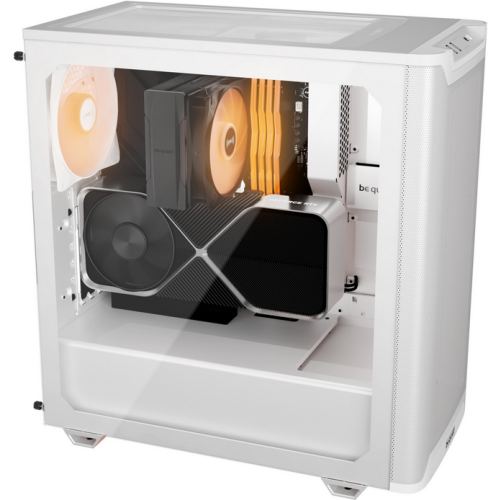 Be&nbsp;quiet! Carcasa PC Be quiet! Pure Base 501 LX, MiddleTower, ARGB, Fara sursa, Sticla temperata, 6 ventilatoare compatibile, 4 incluse, Alb