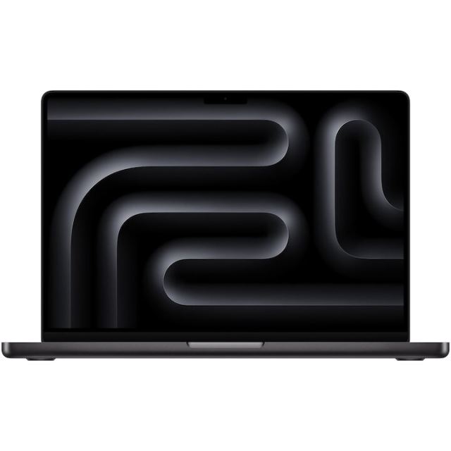 Apple Laptop Apple MacBook Pro 14.2 cu procesor Apple M5 Pro, 15 nuclee CPU, 16 nuclee GPU, 48GB RAM, 1TB SSD, Negru, Tastatura internationala