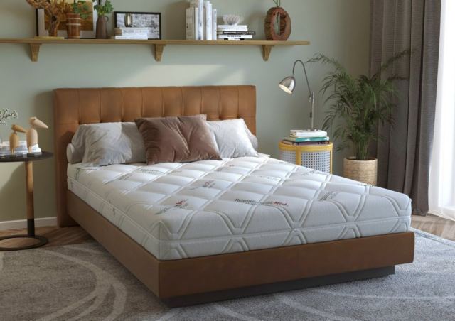Saltea din spuma poliuretanica Somnart HypoallergenicMed Antibacteria 160 x 200 x 18 cm cu husa detasabila