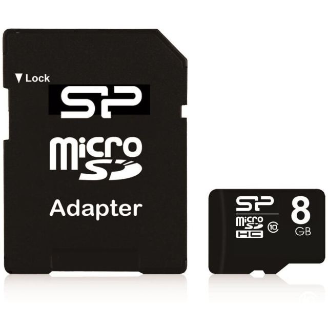 Silicon&nbsp;power Card De Memorie Silicon Power Microsdhc 8gb 1 Adapter Cl10