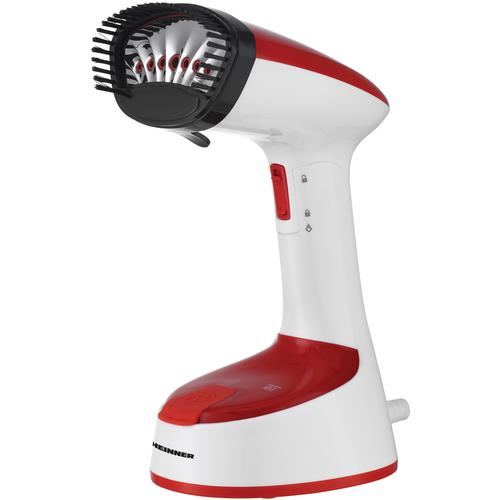 Aparat de calcat vertical Heinner Charon HGS-1400RD, 1470W, Talpa din inox, 120 ml (Alb/Rosu)