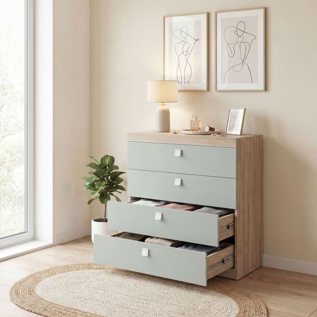 Comoda copii LINEA, 4 sertare