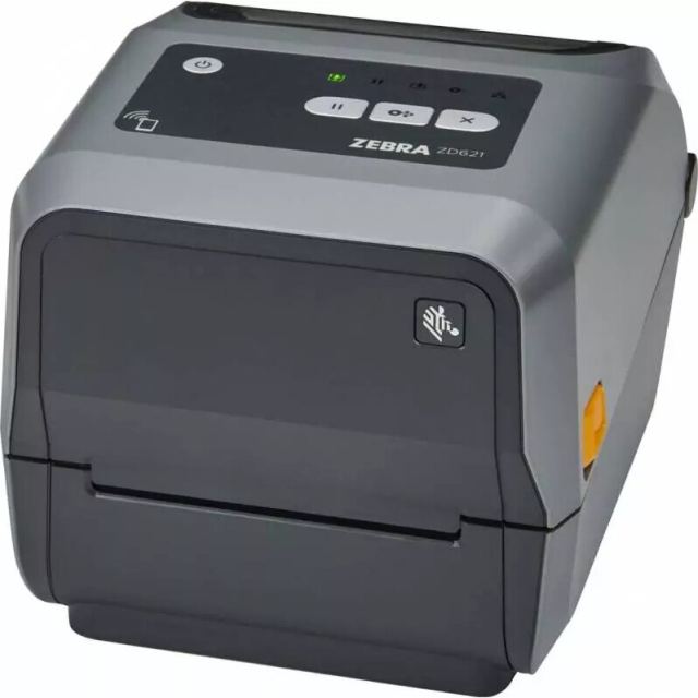 ZEBRA Imprimanta de etichete Zebra ZD621t, TT, DT, 203 DPI, USB, USB Host, serial, Ethernet, BLE, RTC (Real-time clock) latime maxima etichete 118 mm, latime maxima printare 104 mm, viteza maxima 203 mm/s, cutter, senzor gap, senzor black mark, Gri