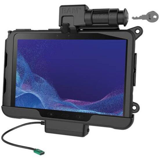 RAM&nbsp;MOUNTS RAM® Key-Locking USB-C Powered Dock pentru Tab Active4 Pro si Tab Active Pro
