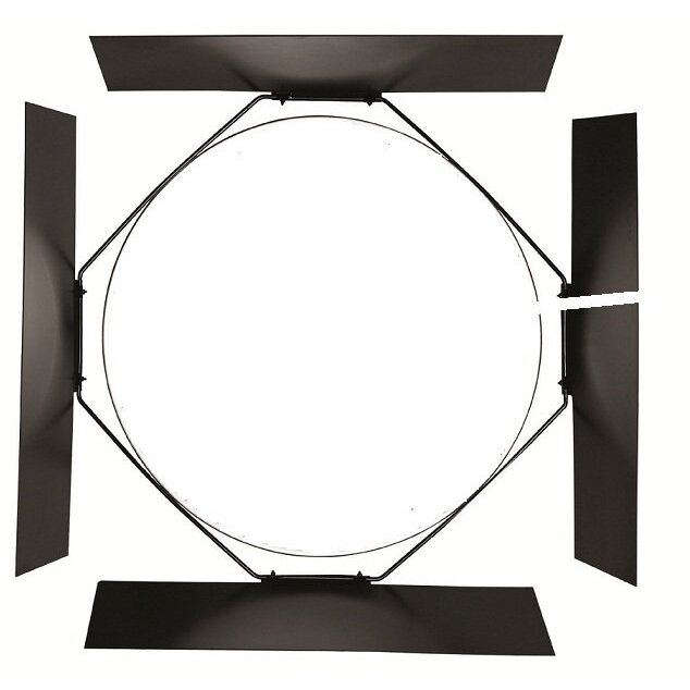 Visico Kit Visico RF-405C Beauty Dish Bowens 40.5cm (Gri/Alb) + Barndoor BD-405 pentru Blituri Studio