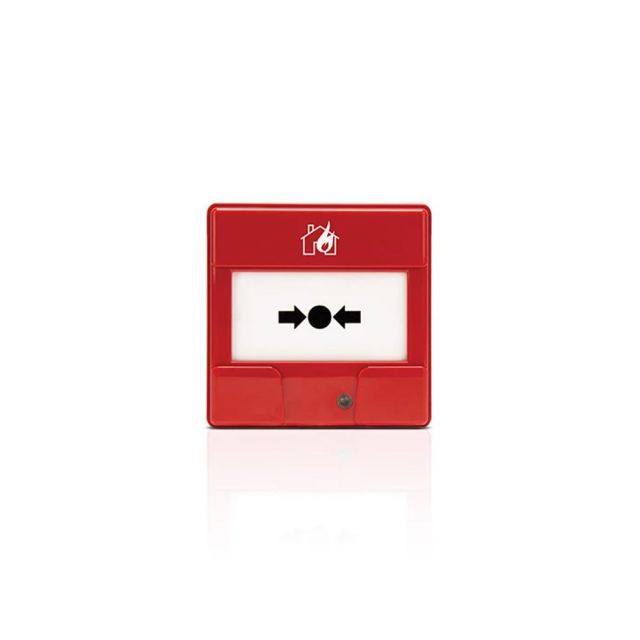 Buton incendiu conventional SATEL ROP-110, resetabil, LED activare, 9–30V DC compatibil centrale CSP