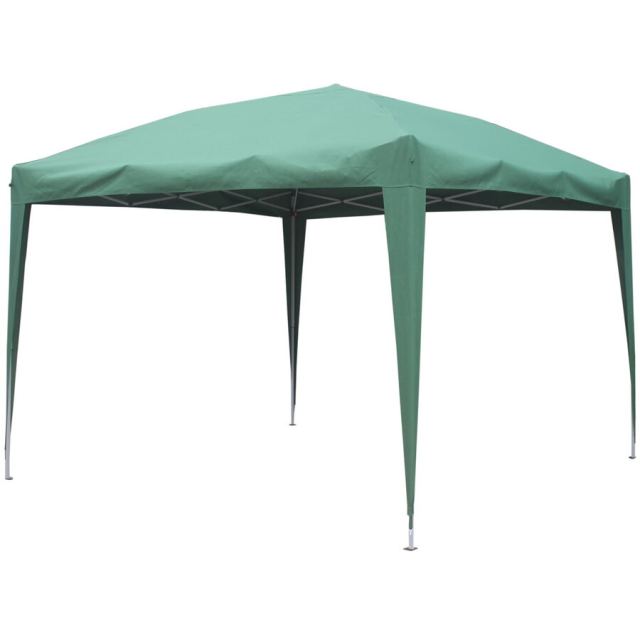 Naterial Pavilion gradina, otel/poliester, 295 x 295 cm, H 255 cm, Verde
