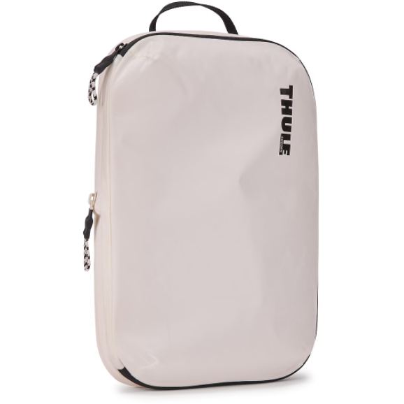 Thule Organizator bagaj Thule Compression Packing Cube Medium, Nylon, 340 x 230 x 150 mm, Fermoare YKK, Alb