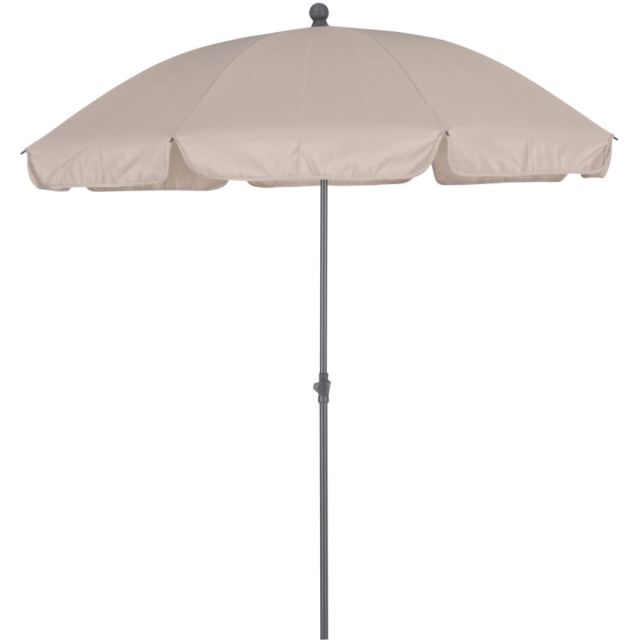 Naterial Umbrela plaja Naterial, otel/poliester, Ø 177 cm, H 228 cm, bej