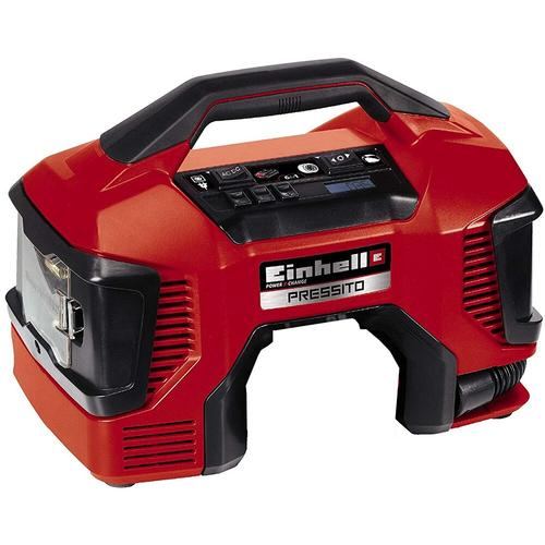Compresor hibrid PXC Pressito Einhell TE-AC 18/11 LiAC - Solo, 11 bar, 21 L/min, furtun 71 cm, fara acumulator