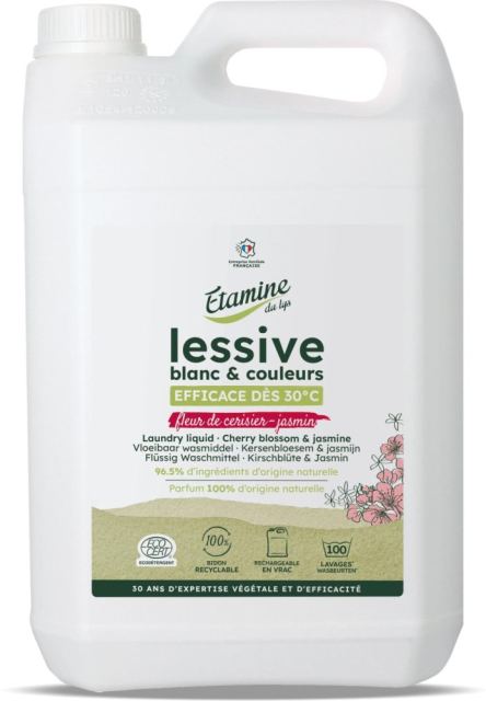 Detergent Bio rufe albe si colorate Etamine flori cires si iasomie 165 spalari 5 litri