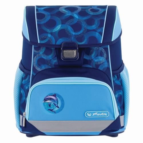 Ghiozdan scolar Herlitz Loop, motiv Dolphin Ride, ergonomic, 37x31x22cm, 870g