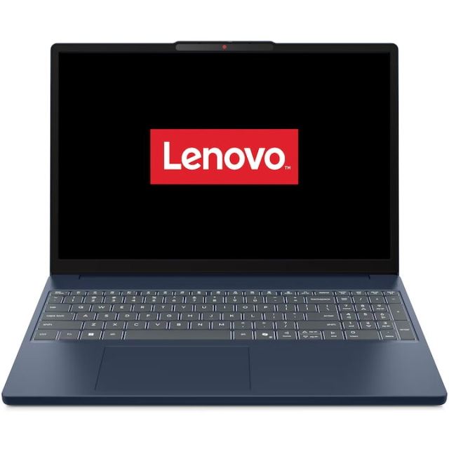 Lenovo Laptop Lenovo IdeaPad Slim 3 15ARP10 cu procesor AMD Ryzen™ 5 150, Display 15.3 WUXGA, IPS, 16GB DDR5 RAM, 512GB SSD, Placa video AMD Radeon™ 660M Graphics, No OS, Cosmic Blue