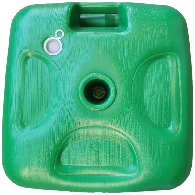 Naterial Suport umbrela terasa, plastic, 65 x 65 cm, H 15 cm, Verde
