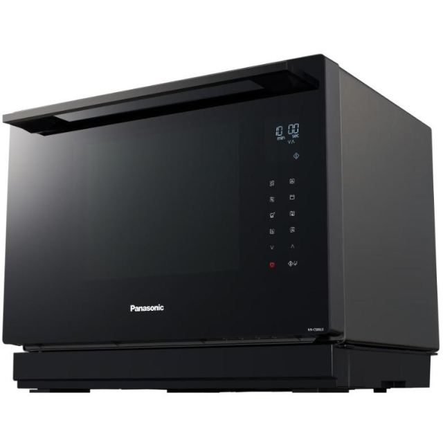 Panasonic Cuptor cu microunde Panasonic NN-CS88LBEPG, 31 l, 1000 W,  Inverter, Digital, Abur, Grill, Panou de control tactil, Negru
