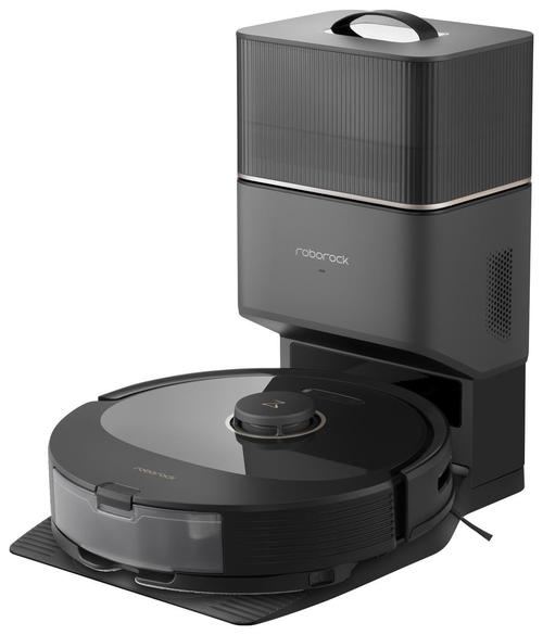 Aspirator robot Roborock Q8 Max+, aspirator&mop&statie inteligenta de golire automata, 59W, LiDAR, 5500Pa, mapare 3D, 5200mAh, recipient praf: 770ml, Negru
