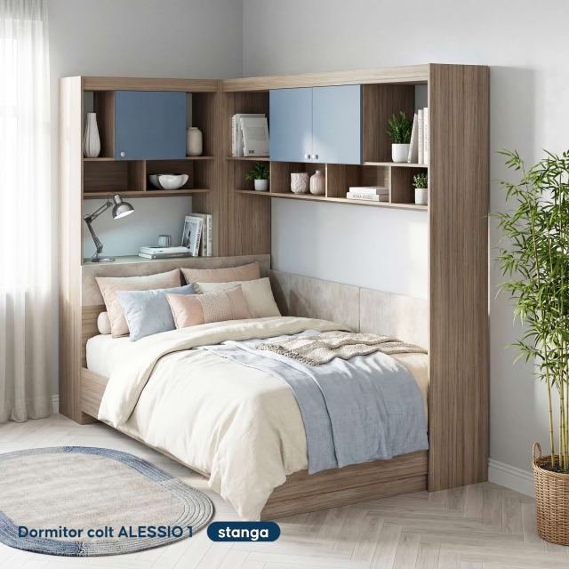 Set dormitor pe colt ALESSIO 1