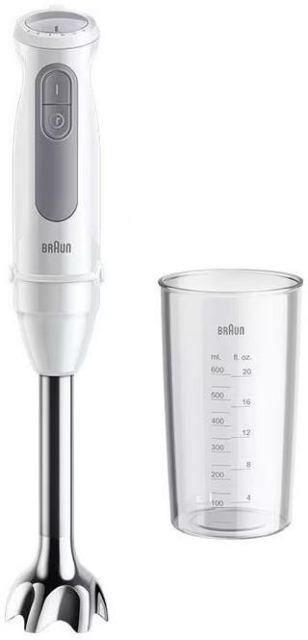 Blender de mana Braun Multi Quick 5 MQ 50001M, 1000 W, 21 viteze, Pahar 0.6 l (Alb)