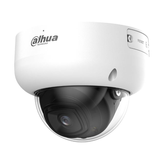 Camera supraveghere IP Dome cu iluminare duala Dahua WizMind IPC-HDBW5459R-ASE-IL, 4 MP, 2.8 mm, IR/lumina alba 50 m, microfon, slot card, functii AI, detectie smart, people counting, AcuPick, PoE