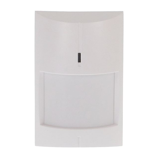 Detector de miscare digital dual PIR si MW Satel GREY PLUS, 15x11 m, 89 grade, ajustabil, anti-masking MW, pet immunity, alb, suport inclus