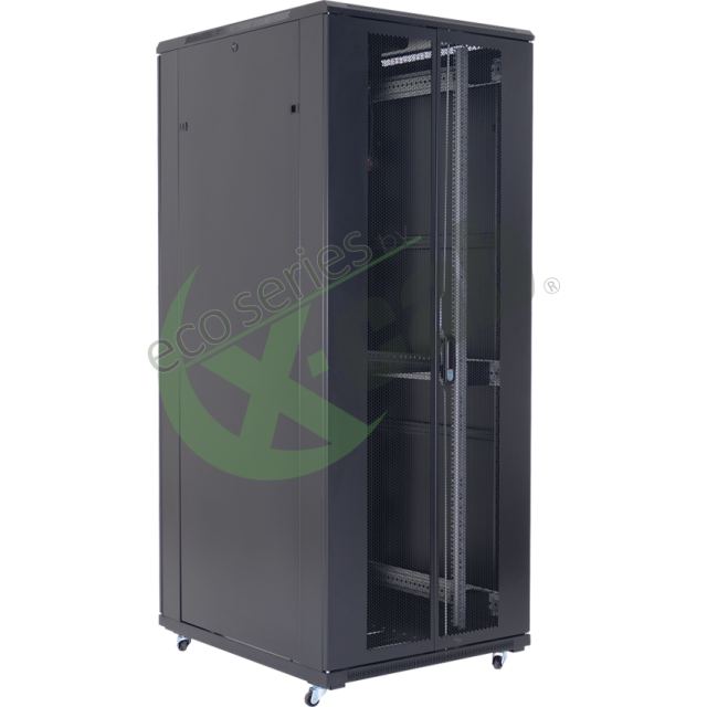 Eco&nbsp;Xcab Cabinet metalic Eco Xcab A3 MD, 42U, 800x800 mm, Usi metalice, Negru