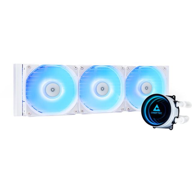 Chieftec Cooler procesor Chieftec Iceberg 360, ARGB LED, 3 x 120mm, White