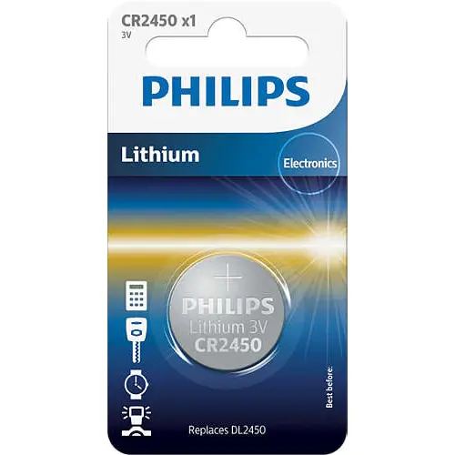 Baterie Philips Lithium CR2450, 3V, 1 buc