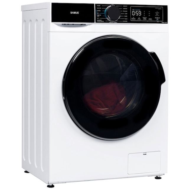Samus Masina de spalat rufe Samus WSADI-12147, Capacitate 12 kg, 15 programe, Motor Inverter, 1400 rotatii/min, Clasa energetica A -10%, Alb