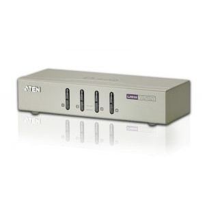 ATEN ATEN CS74U 4-Port USB KVM Switch with audio, 4x Cables Set, Non-powered