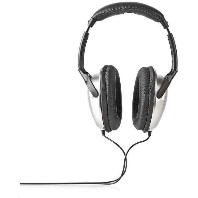 Nedis Casti cu fir Nedis HPWD1201BK, Over-Ear, 6.00 m, Negru-Argintiu