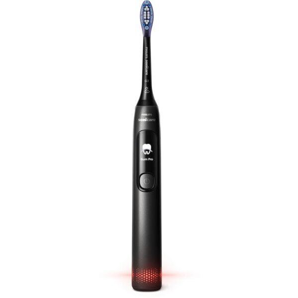 Philips Periuta de dinti electrica Philips Sonicare Advanced Clean Special Edition HX3792/11, Senzor presiune, 5 moduri, QuadPacer, SmartTimer, Ecran inteligent, Autonomie 14 zile, Negru metalic