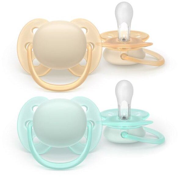 Philips&nbsp;AVENT Set 2 suzete Philips AVENT ultra soft SCF091/40