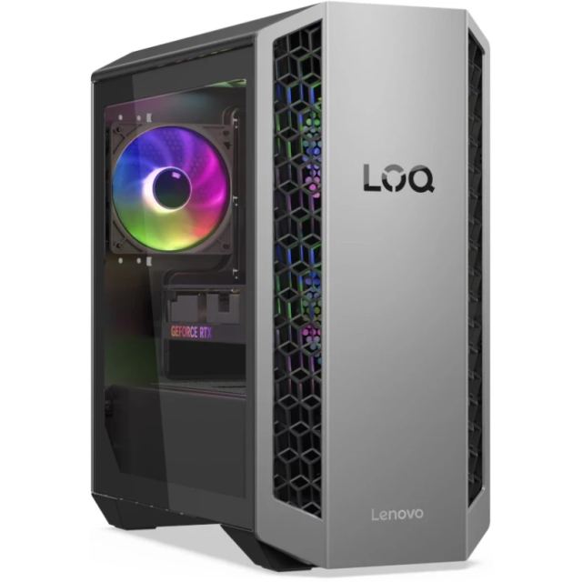 Lenovo Desktop Lenovo Gaming LOQ 26ADR10, Procesor AMD Ryzen 7 8745HX, 32GB RAM, 1TB SSD, Placa video NVIDIA GeForce RTX 5070 12GB, Free DOS